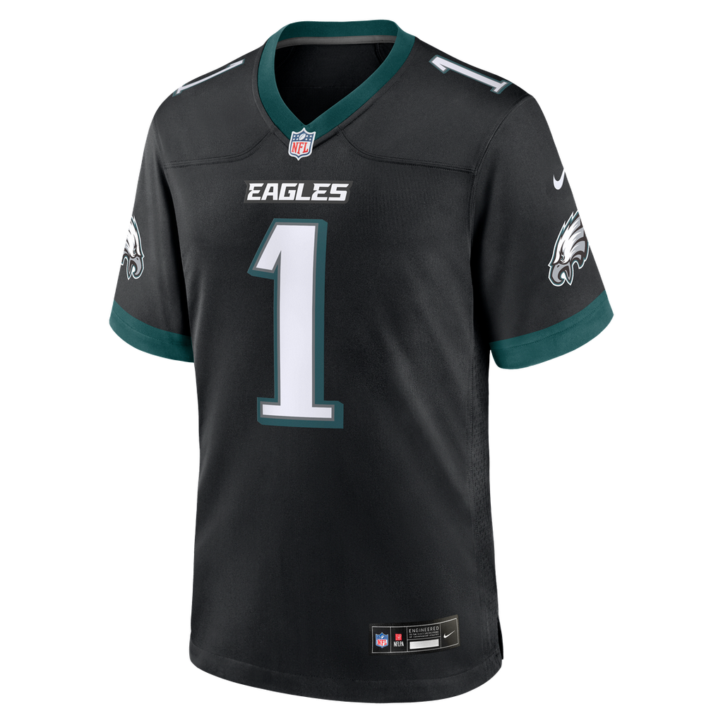 Jalen Hurts Philadelphia Eagles Nike Team Game Jersey - Midnight Green Official NFL Team Apparel Football Fan Gear