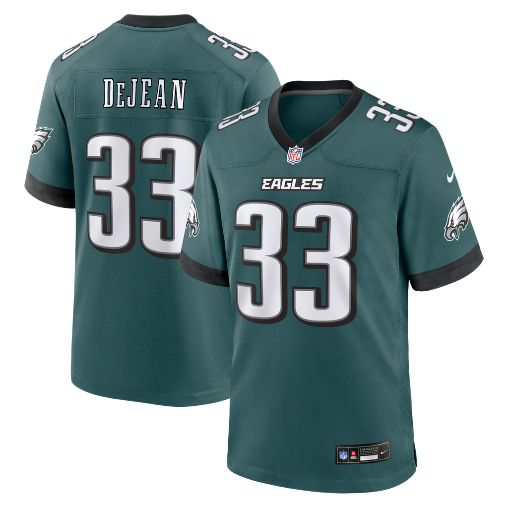 Cooper DeJean Philadelphia Eagles Nike Team Game Jersey - Midnight Green Official NFL Team Apparel Football Fan Gear