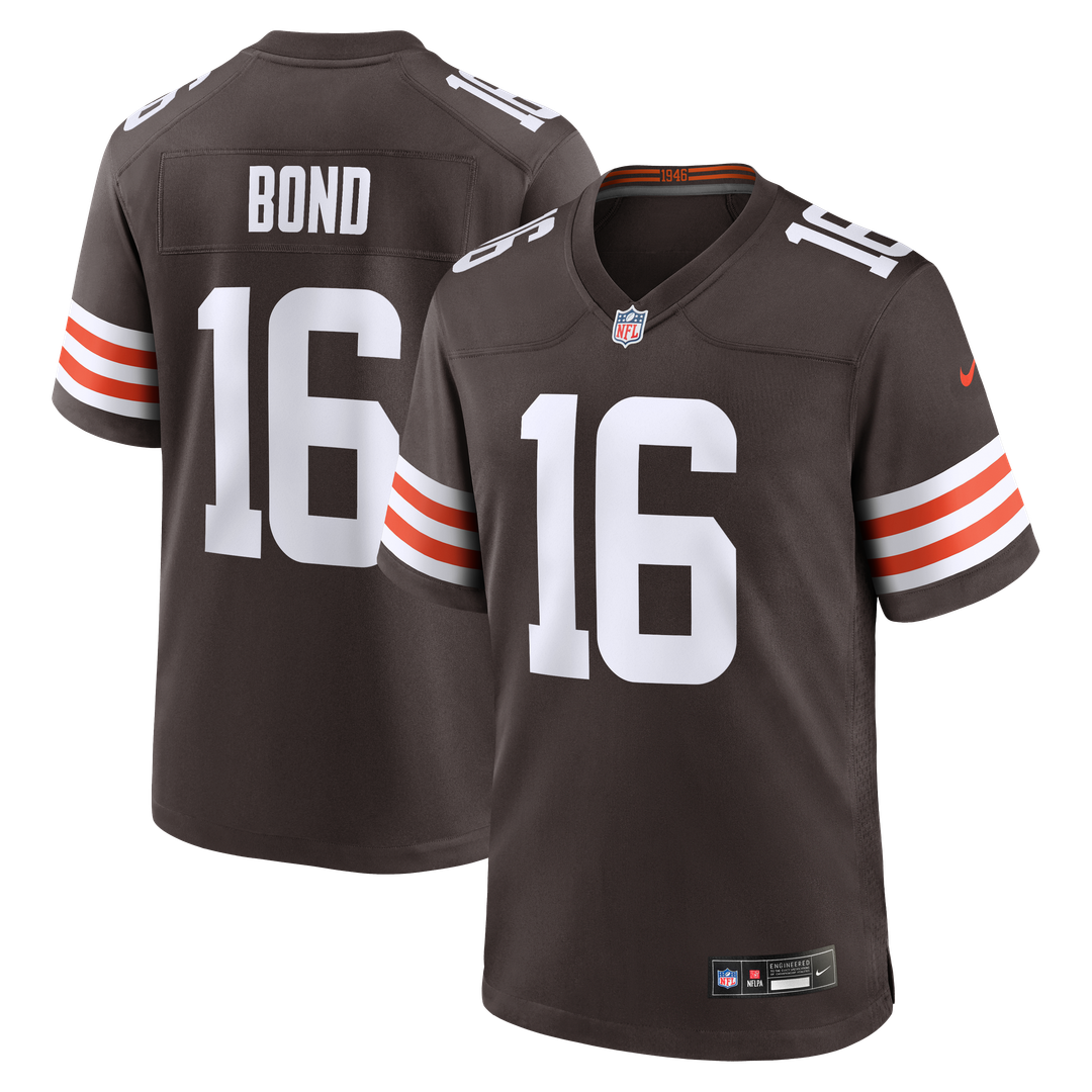 Isaiah Bond Cleveland Browns Nike Team Game Jersey - Brown Official NFL Team Apparel Football Fan Gear