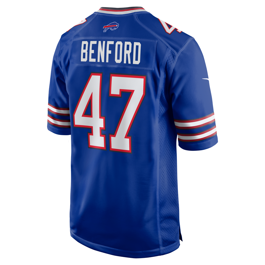 Christian Benford Buffalo Bills Nike Game Jersey - Royal Official NFL Team Apparel Football Fan Gear