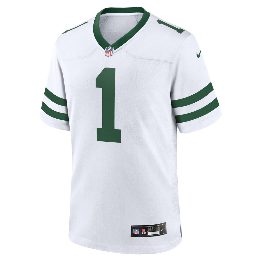 Ahmad Sauce Gardner New York Jets Nike Game Jersey - Legacy White Official NFL Team Apparel Football Fan Gear