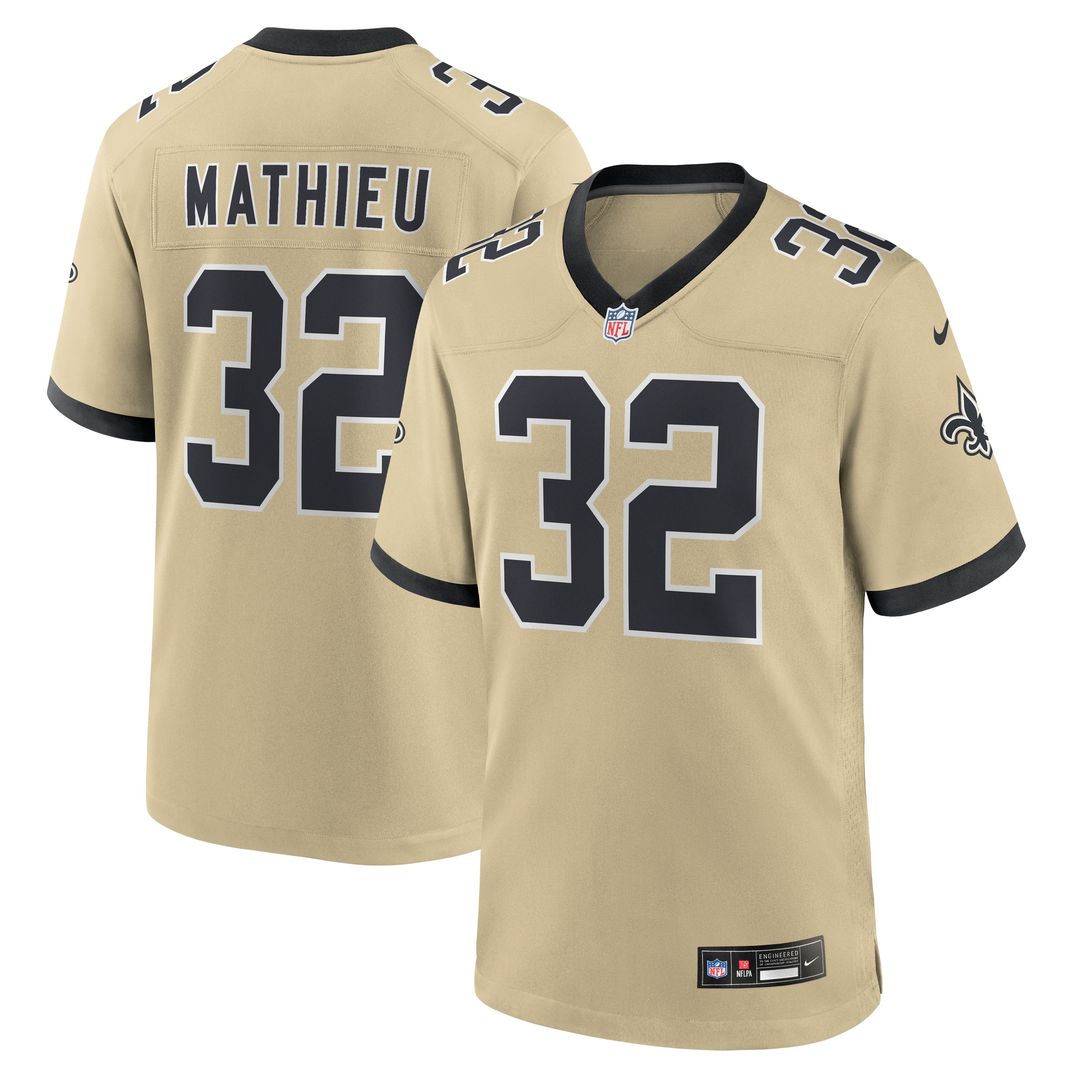 Tyrann Mathieu New Orleans Saints Nike Game Jersey - Black Official NFL Team Apparel Football Fan Gear