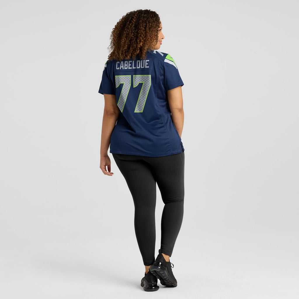 Bryce Cabeldue Seattle Seahawks Nike Women's Team Game Jersey - College Navy Official NFL Team Apparel Football Fan Gear