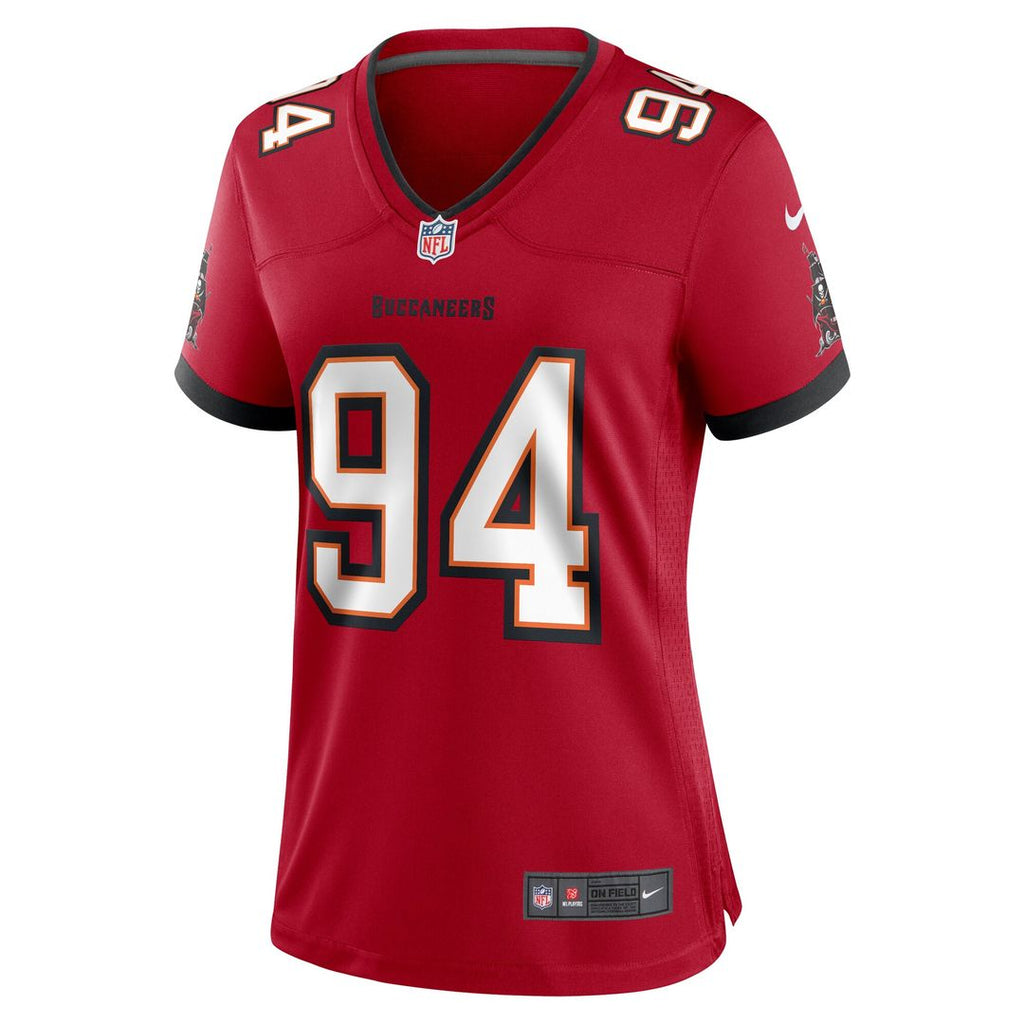 Calijah Kancey Tampa Bay Buccaneers Nike Women's Game Jersey - Red Official NFL Team Apparel Football Fan Gear
