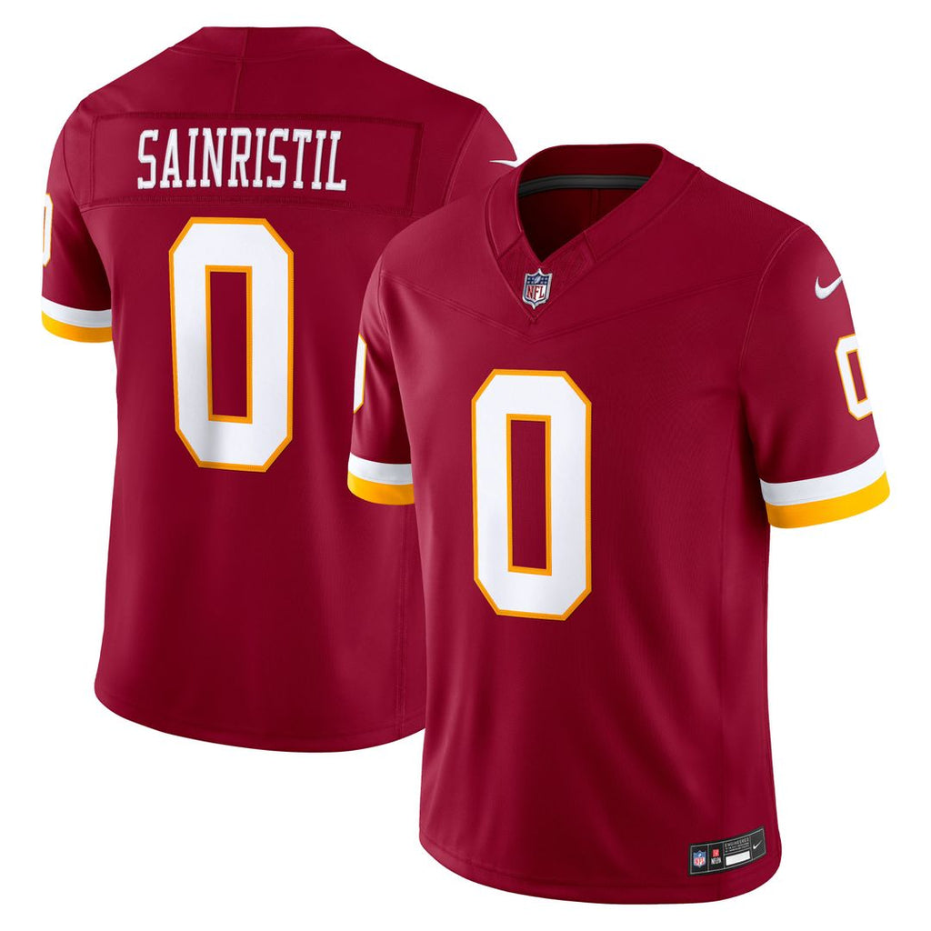 Mike Sainristil Washington Commanders Nike Team Vapor F.U.S.E. Stitched Limited Jersey - Burgundy Official NFL Team Apparel Football Fan Gear