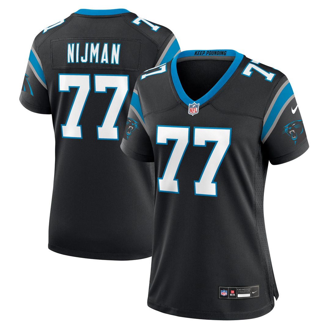 Yosh Nijman Carolina Panthers Nike Women's Game Jersey - Black Official NFL Team Apparel Football Fan Gear