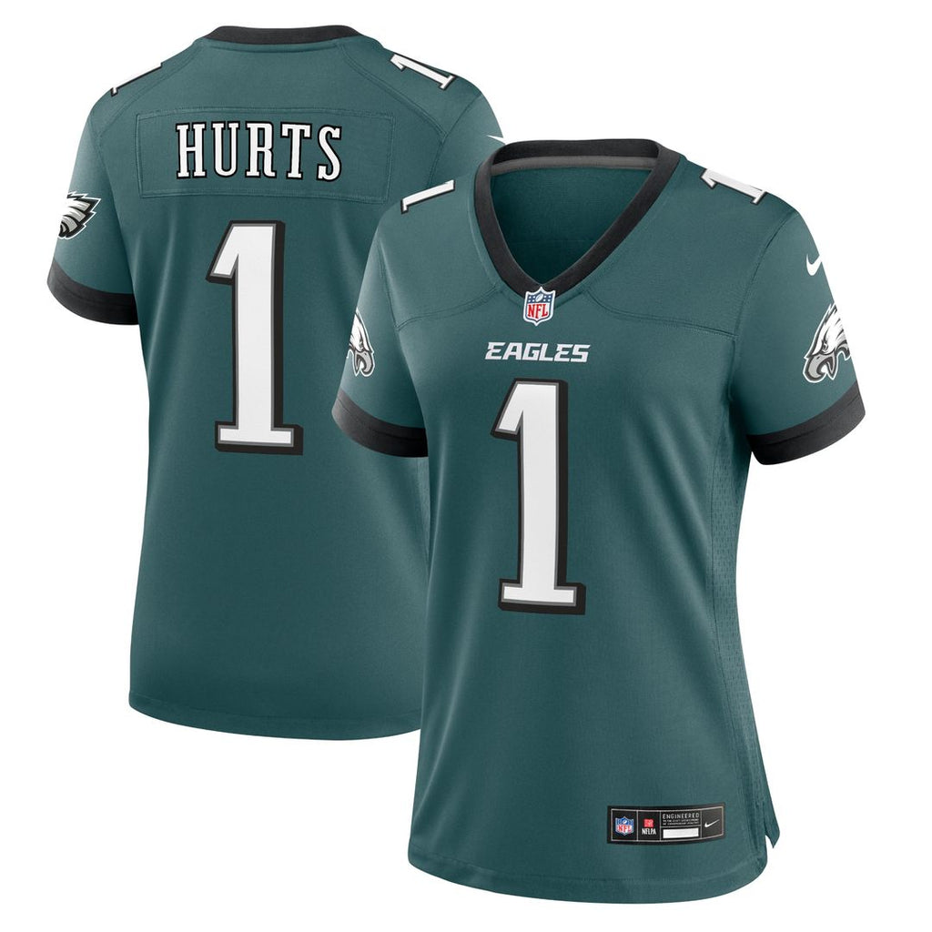 Jalen Hurts Philadelphia Eagles Nike Women's Team Game Jersey - Midnight Green Official NFL Team Apparel Football Fan Gear