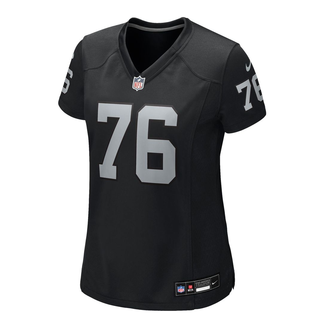 Caleb Rogers Las Vegas Raiders Nike Women's Team Game Jersey - Black Official NFL Team Apparel Football Fan Gear