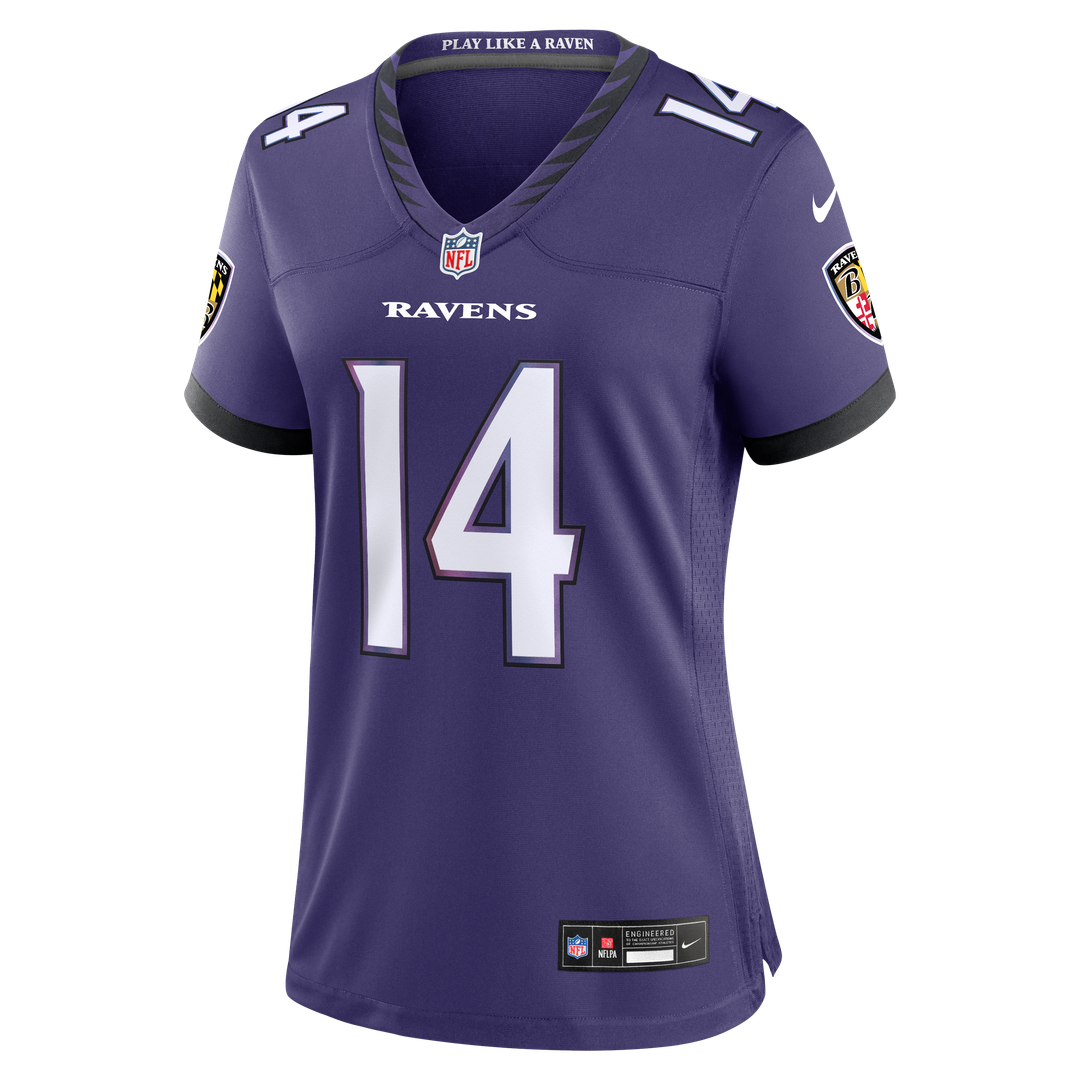Kyle Hamilton Baltimore Ravens Nike Women's Team Game Jersey - Purple Official NFL Team Apparel Football Fan Gear