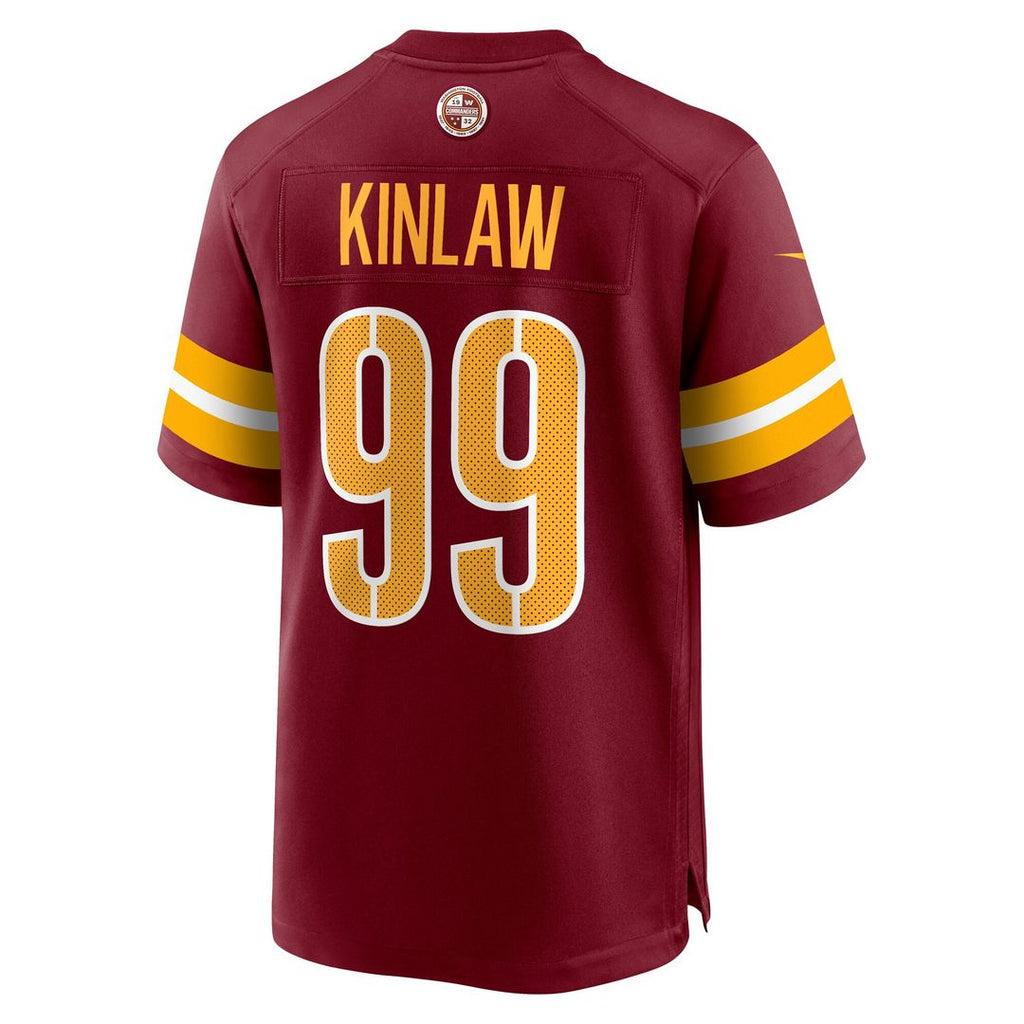 Javon Kinlaw Washington Commanders Nike Team Game Jersey - Burgundy Official NFL Team Apparel Football Fan Gear