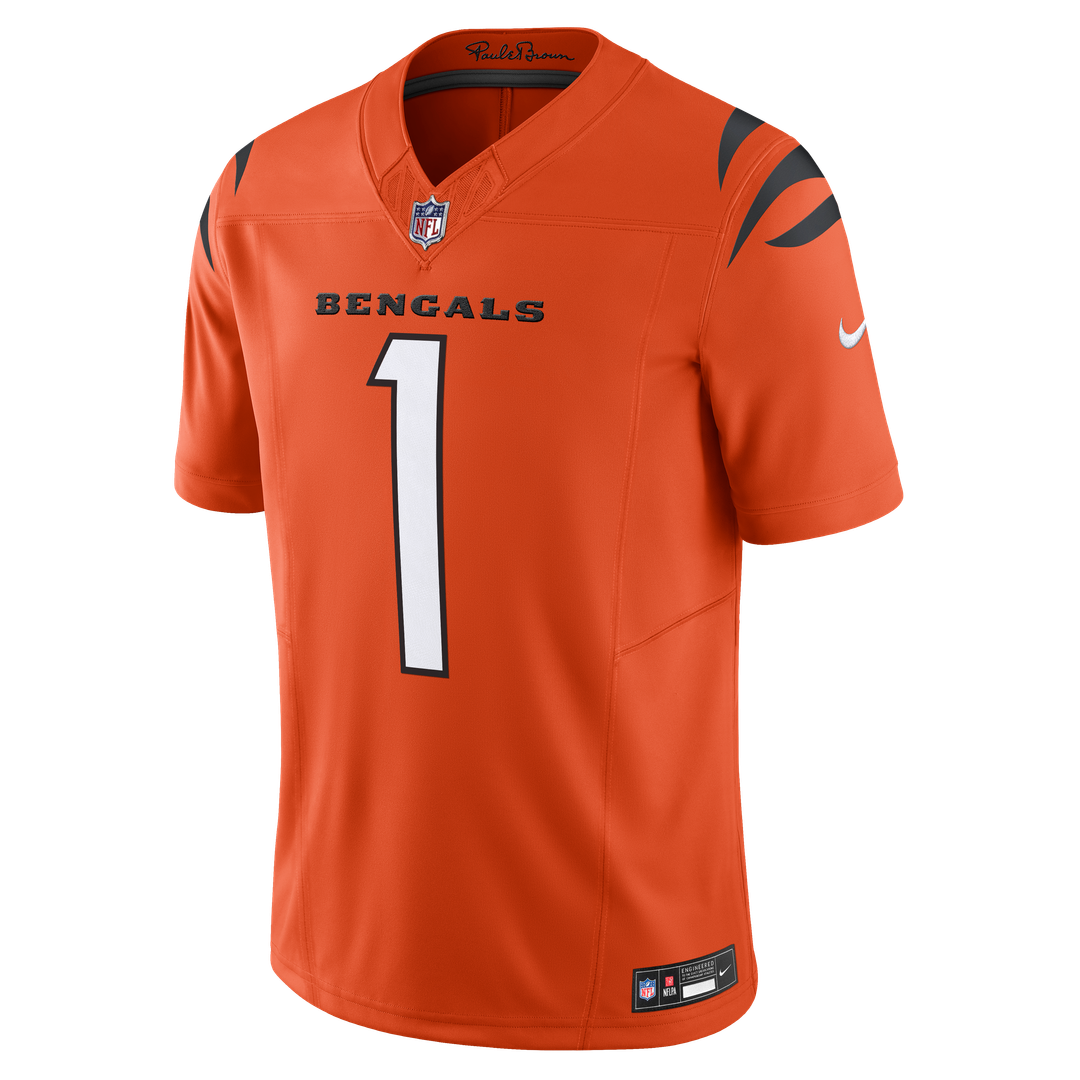 Ja'Marr Chase Cincinnati Bengals Nike Vapor F.U.S.E. Limited Jersey - Black Official NFL Team Apparel Football Fan Gear