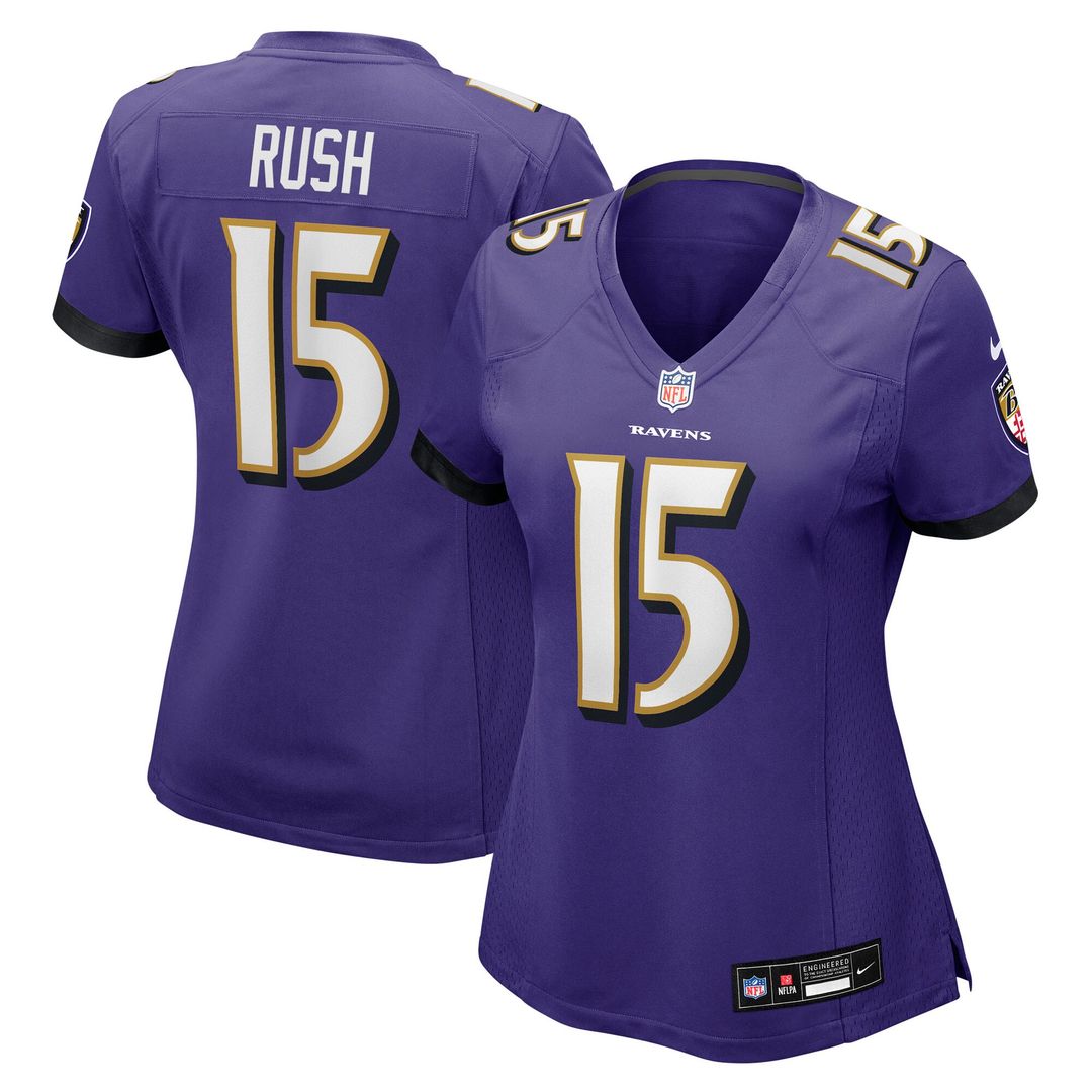 Cooper Rush Baltimore Ravens Nike Women's Team Game Jersey - Purple Official NFL Team Apparel Football Fan Gear
