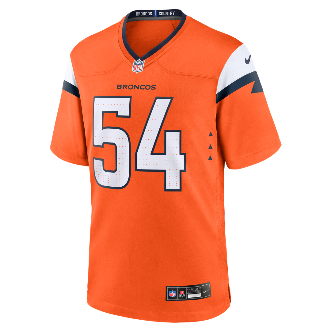Alex Forsyth Denver Broncos Nike Team Game Jersey - Orange Official NFL Team Apparel Football Fan Gear