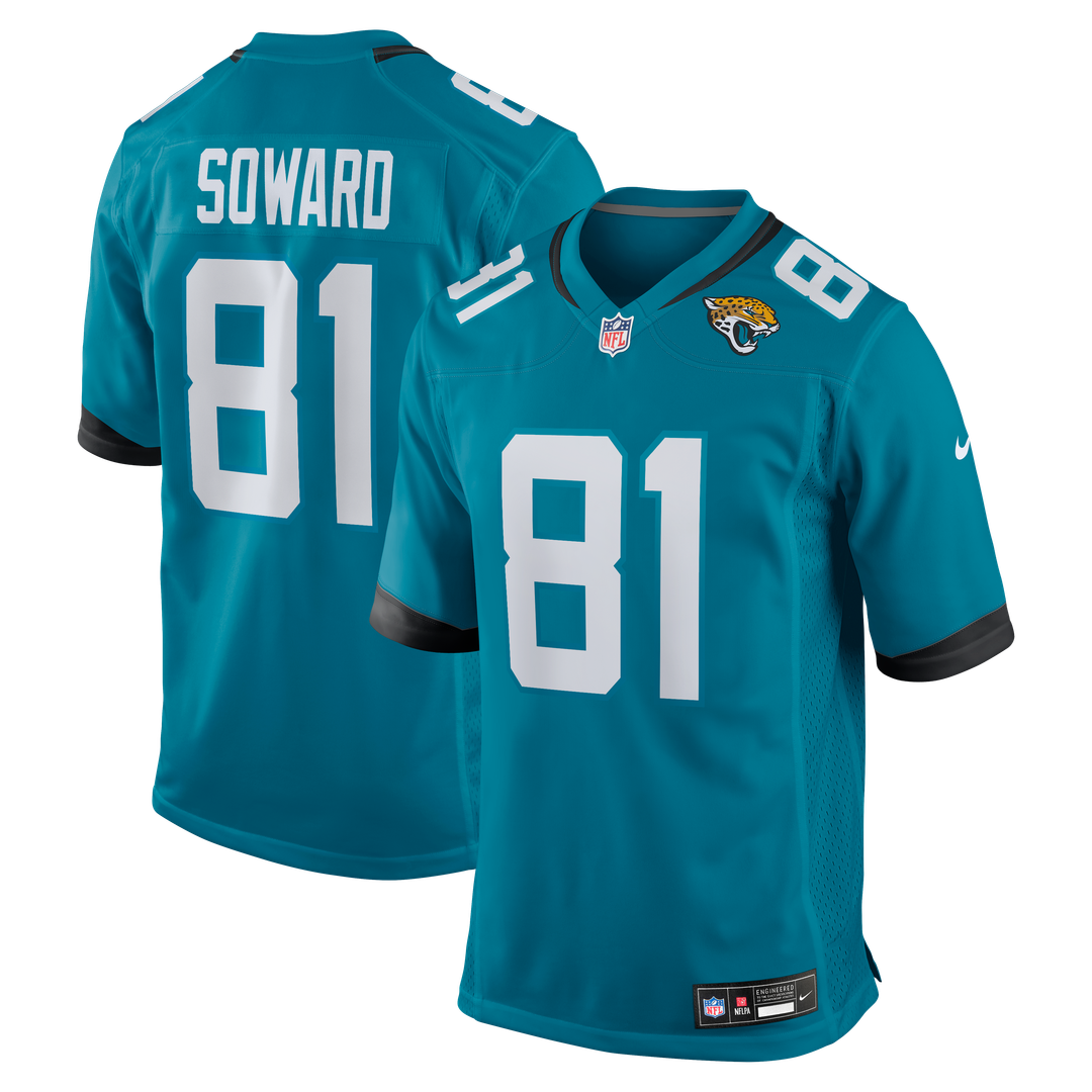 R. Jay Soward Jacksonville Jaguars Nike Retired Player Team Game Jersey - Teal Official NFL Team Apparel Football Fan Gear