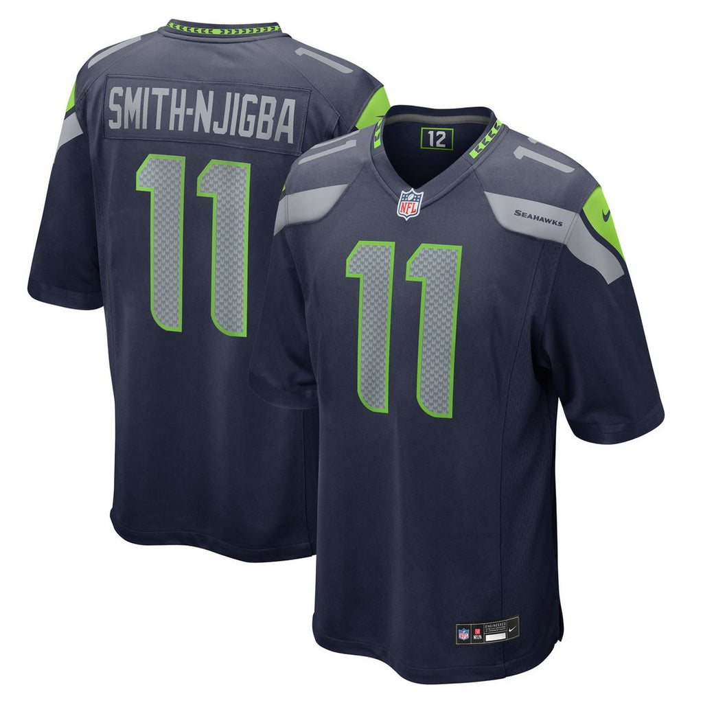 Jaxon Smith-Njigba Seattle Seahawks Nike Game Jersey - College Navy Official NFL Team Apparel Football Fan Gear