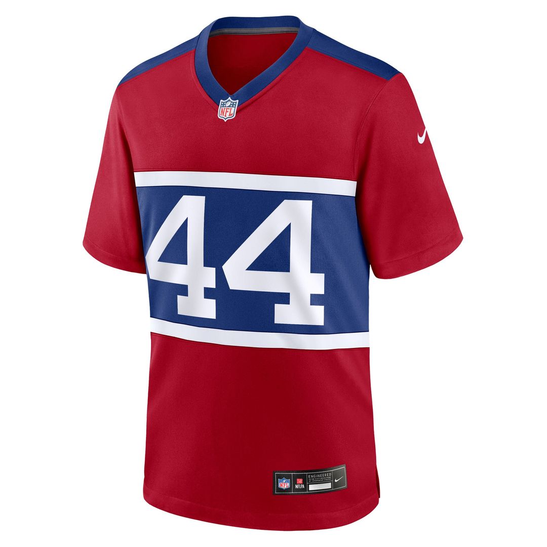 Cam Skattebo New York Giants Nike Alternate Century Red Game Jersey - Red Official NFL Team Apparel Football Fan Gear