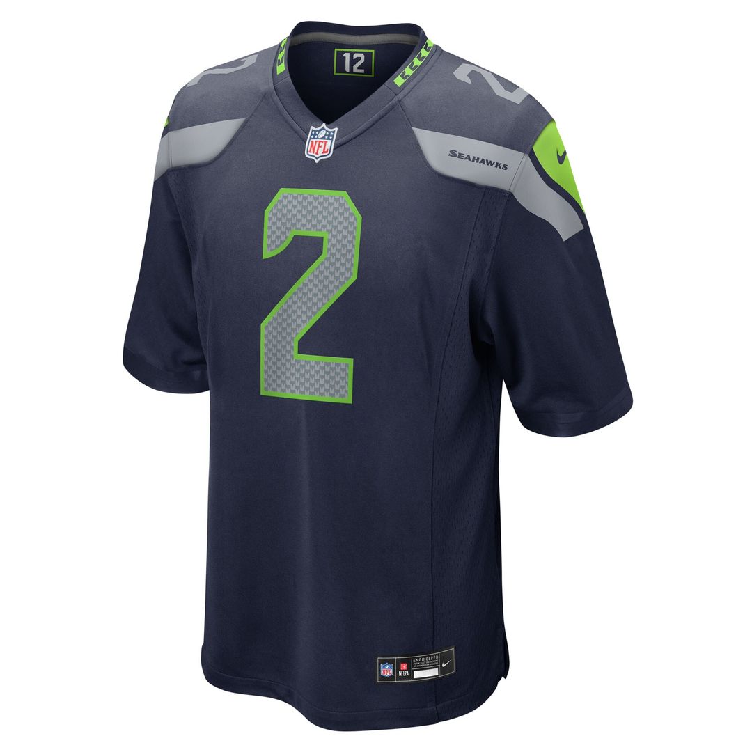Drew Lock Seattle Seahawks Nike Team Game Jersey - College Navy Official NFL Team Apparel Football Fan Gear