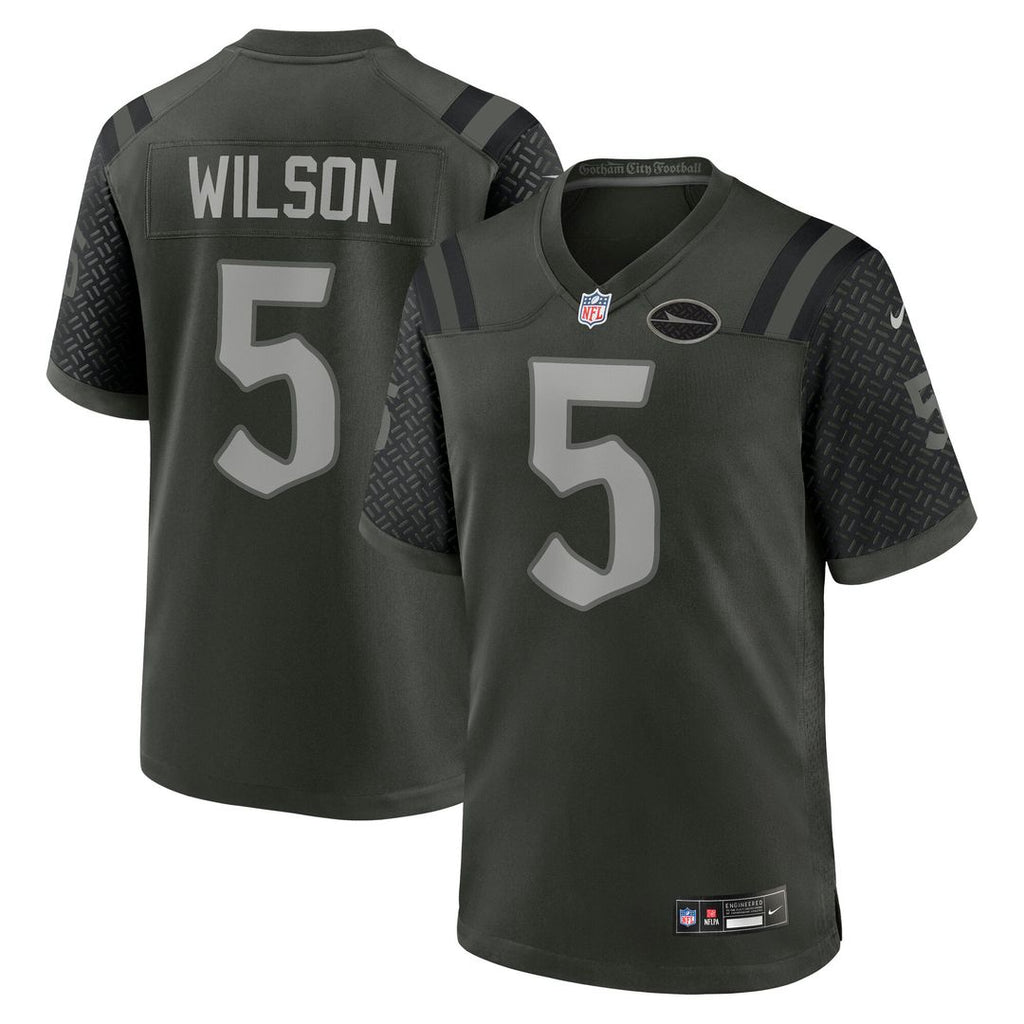 Garrett Wilson New York Jets Nike 2025 Rivalries Collection Game Jersey - Gotham Green Official NFL Team Apparel Football Fan Gear