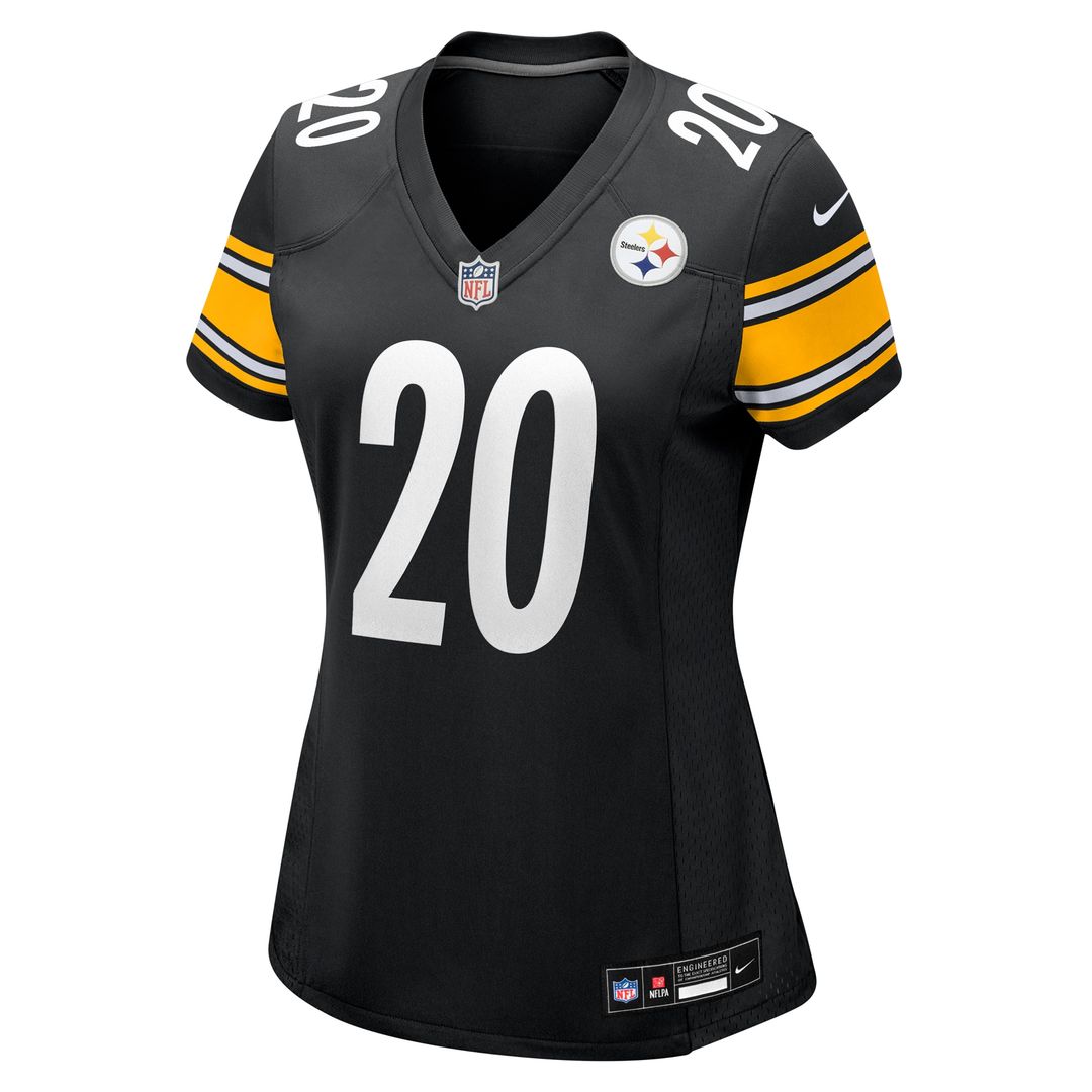 Kaleb Johnson Pittsburgh Steelers Nike Women's Team Game Jersey - Black Official NFL Team Apparel Football Fan Gear