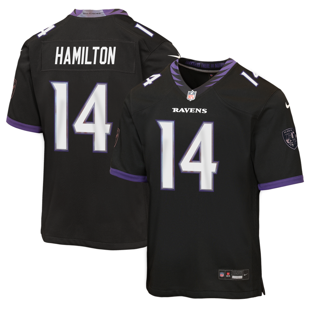 Kyle Hamilton Baltimore Ravens Nike Youth Alternate Game Jersey - Black Official NFL Team Apparel Football Fan Gear