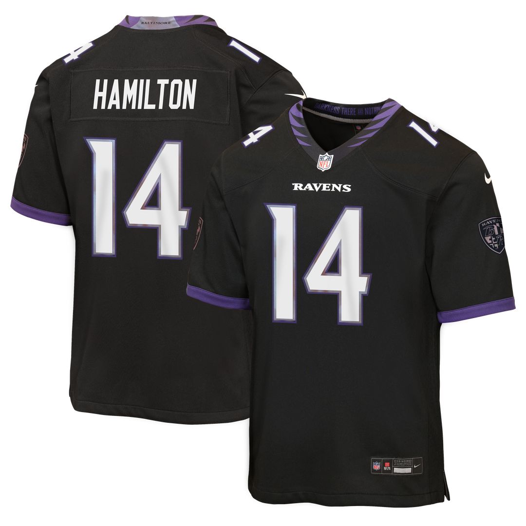 Kyle Hamilton Baltimore Ravens Nike Youth Alternate Game Jersey - Black Official NFL Team Apparel Football Fan Gear