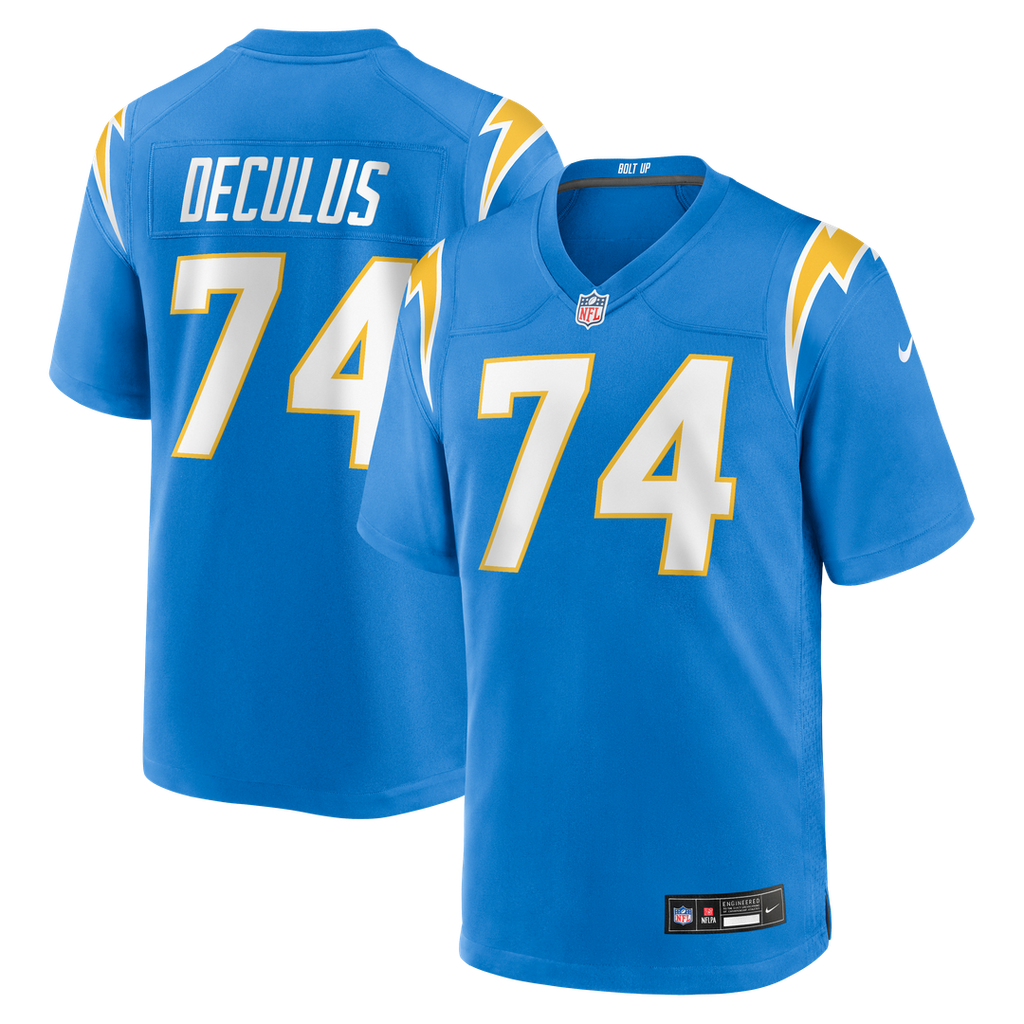 Austin Deculus Los Angeles Chargers Nike Team Game Jersey - Powder Blue Official NFL Team Apparel Football Fan Gear