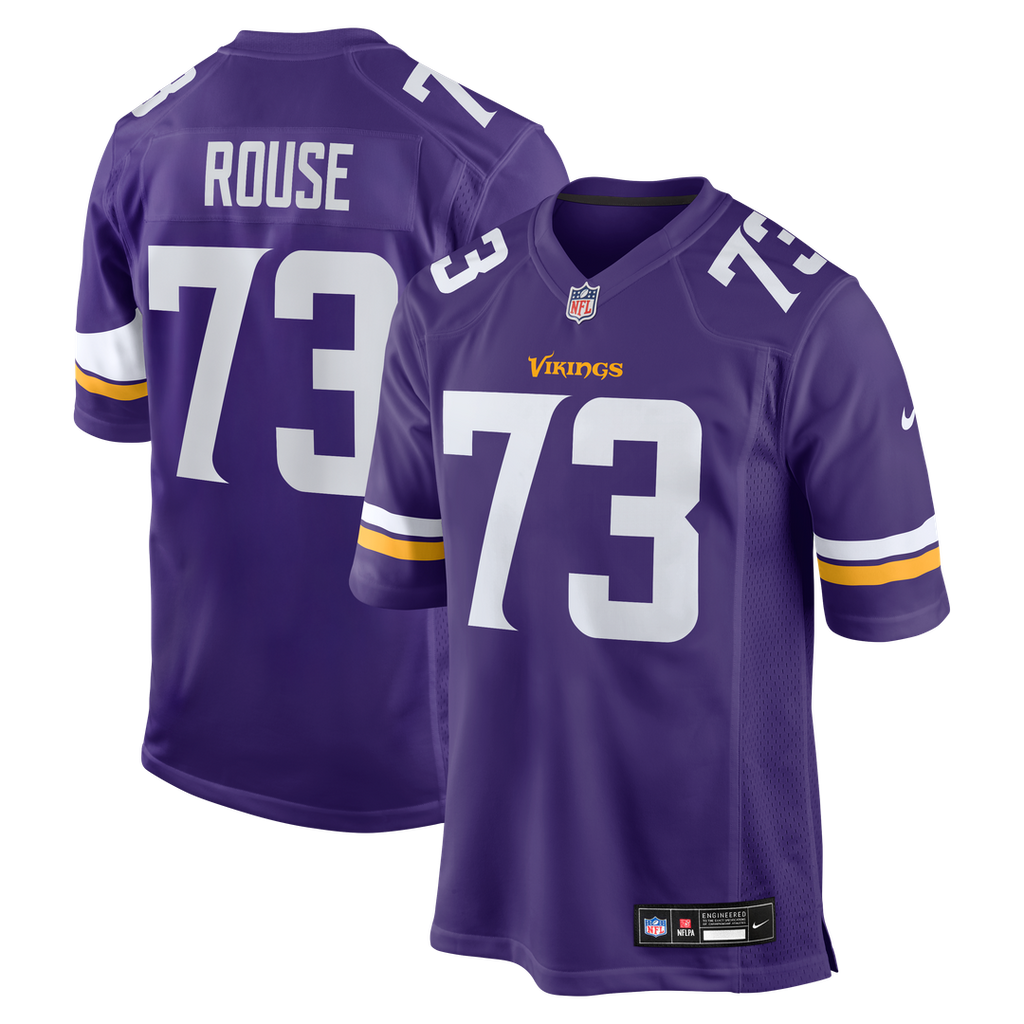 Walter Rouse Minnesota Vikings Nike Team Game Jersey - Purple Official NFL Team Apparel Football Fan Gear