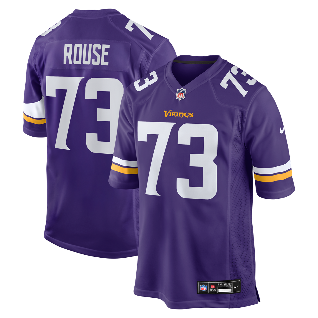 Walter Rouse Minnesota Vikings Nike Team Game Jersey - Purple Official NFL Team Apparel Football Fan Gear