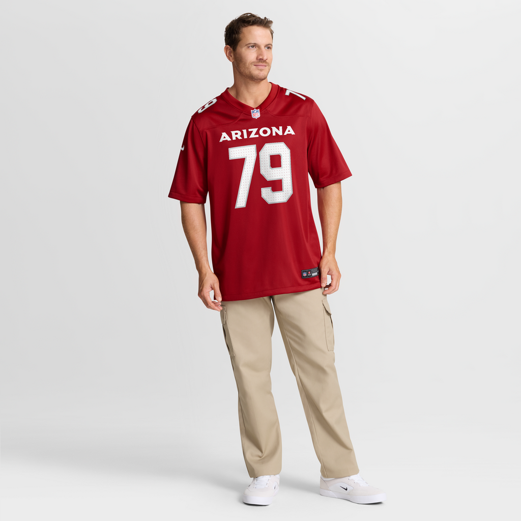 PJ Mustipher Arizona Cardinals Nike Team Game Jersey - Cardinal Official NFL Team Apparel Football Fan Gear