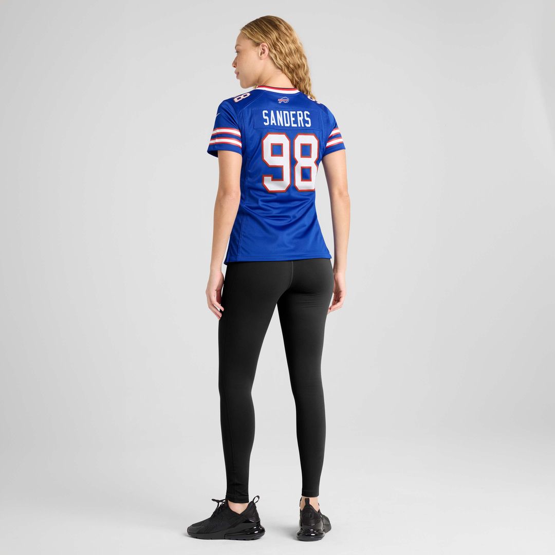 T.J. Sanders Buffalo Bills Nike Women's Team Game Jersey - Royal Official NFL Team Apparel Football Fan Gear