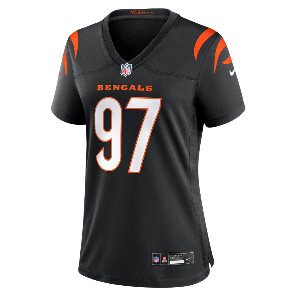 Dexter Lawrence II Cincinnati Bengals Nike Women's Game Jersey - Black Official NFL Team Apparel Football Fan Gear