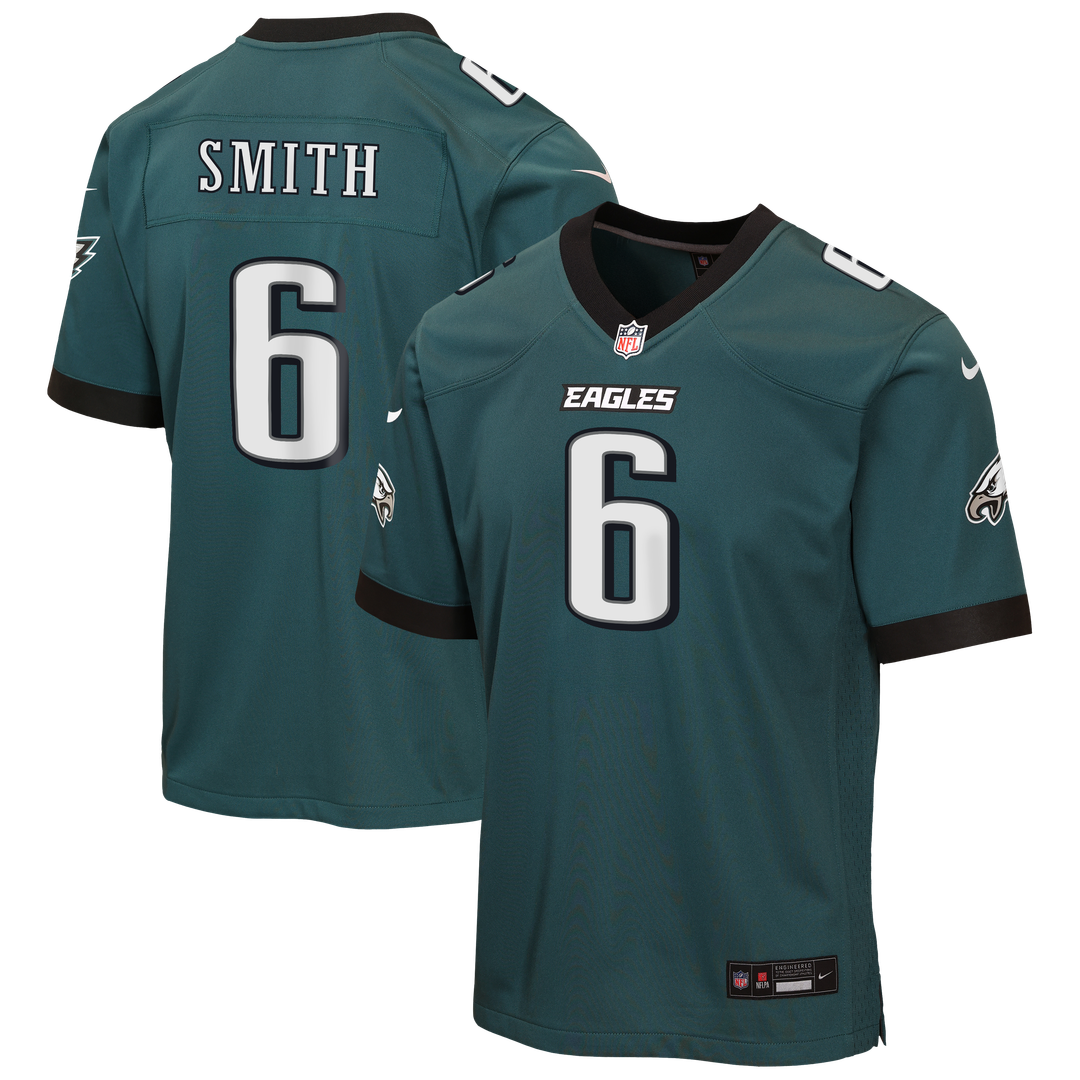 DeVonta Smith Philadelphia Eagles Nike Youth Game Jersey - Kelly Green Official NFL Team Apparel Football Fan Gear