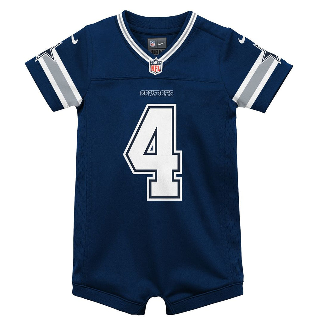 Dak Prescott Dallas Cowboys Nike Infant Game Jersey Romper - Navy Official NFL Team Apparel Football Fan Gear
