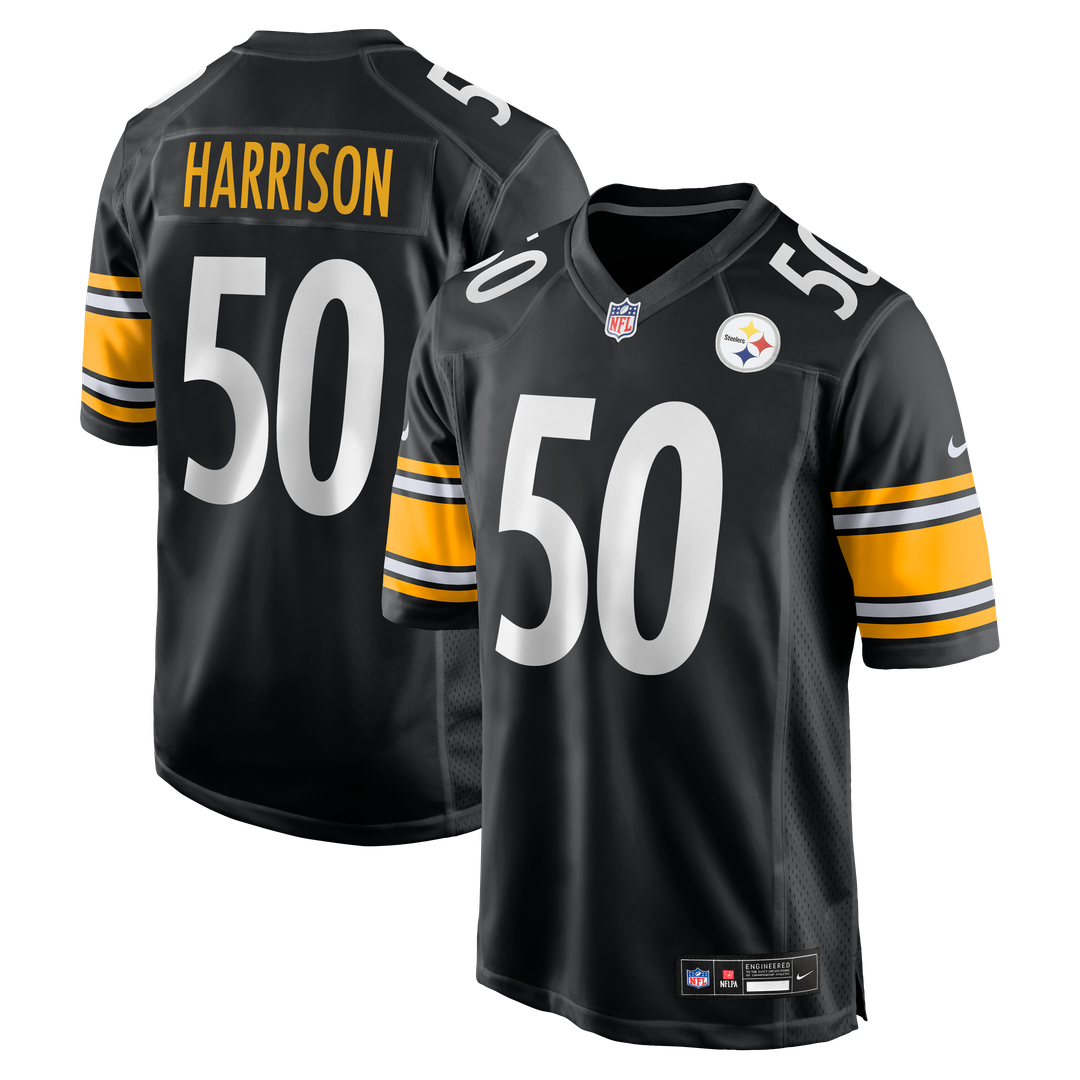 Malik Harrison Pittsburgh Steelers Nike Team Game Jersey - Black Official NFL Team Apparel Football Fan Gear
