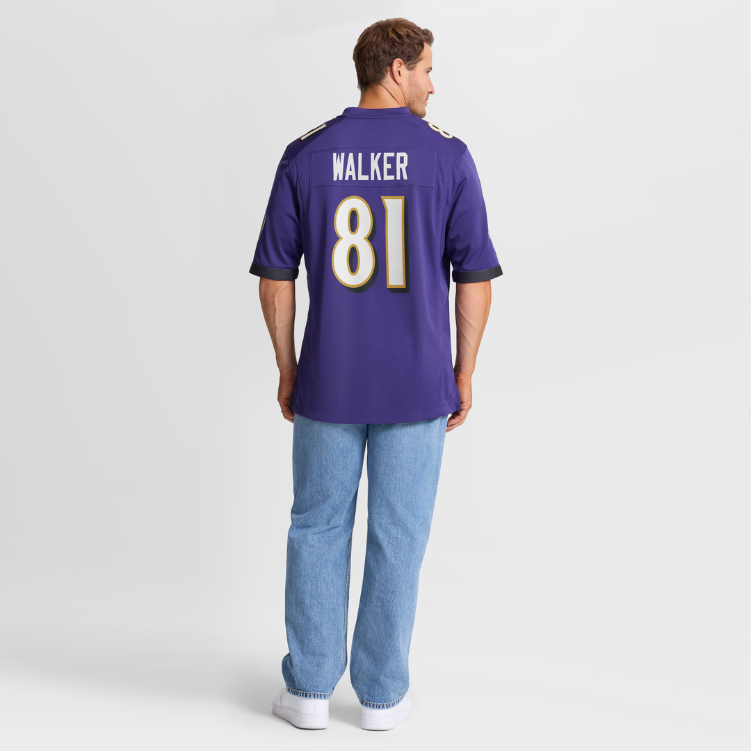 Devontez Walker Baltimore Ravens Nike Team Game Jersey - Purple Official NFL Team Apparel Football Fan Gear