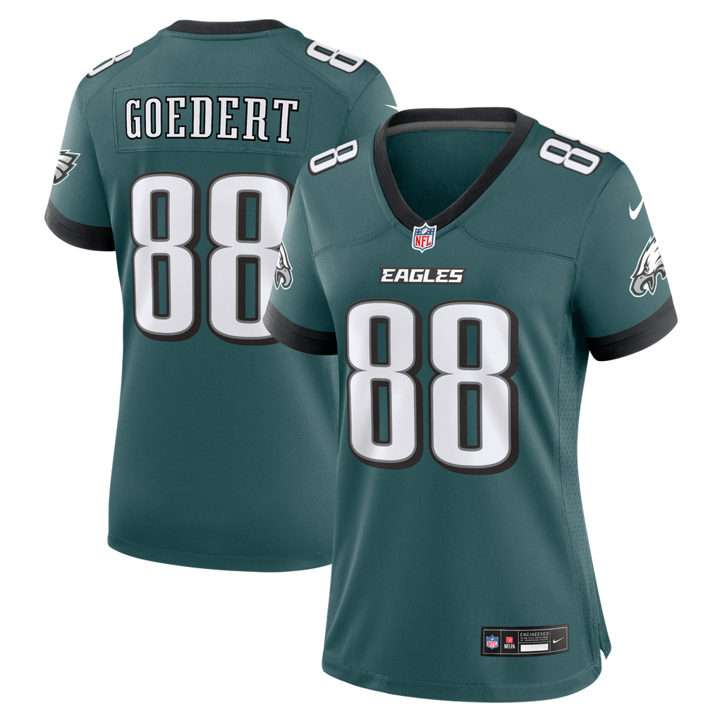 Dallas Goedert Philadelphia Eagles Nike Women's Team Game Jersey - Midnight Green Official NFL Team Apparel Football Fan Gear