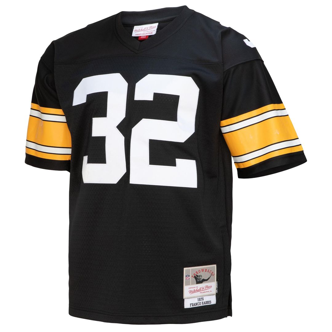 Franco Harris Pittsburgh Steelers Mitchell & Ness Legacy Replica Jersey - Black Official NFL Team Apparel Football Fan Gear
