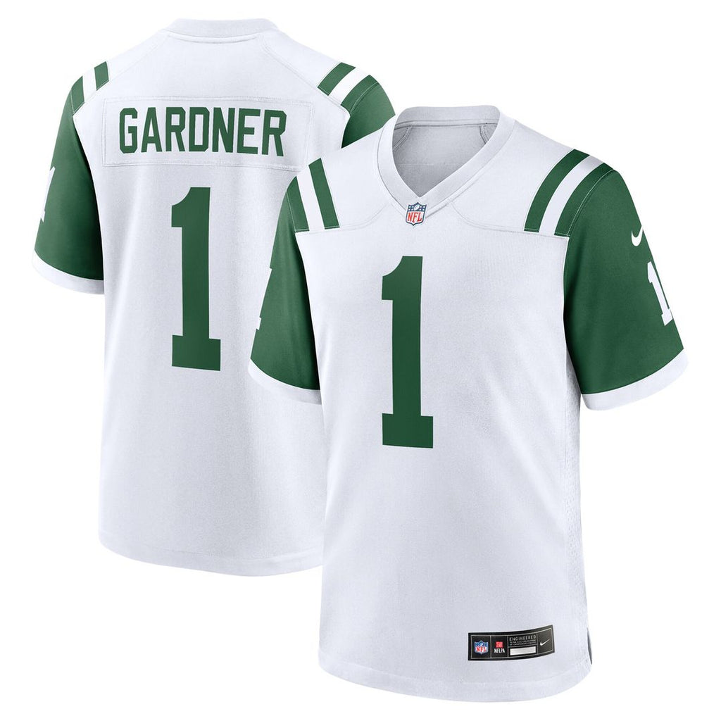 Ahmad Sauce Gardner New York Jets Nike Classic Alternate Game Jersey - White Official NFL Team Apparel Football Fan Gear