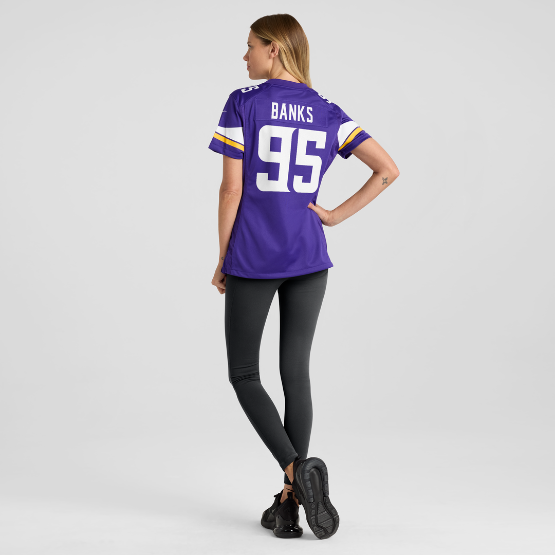 Caleb Banks Minnesota Vikings Nike Women's Team Game Jersey - Purple Official NFL Team Apparel Football Fan Gear