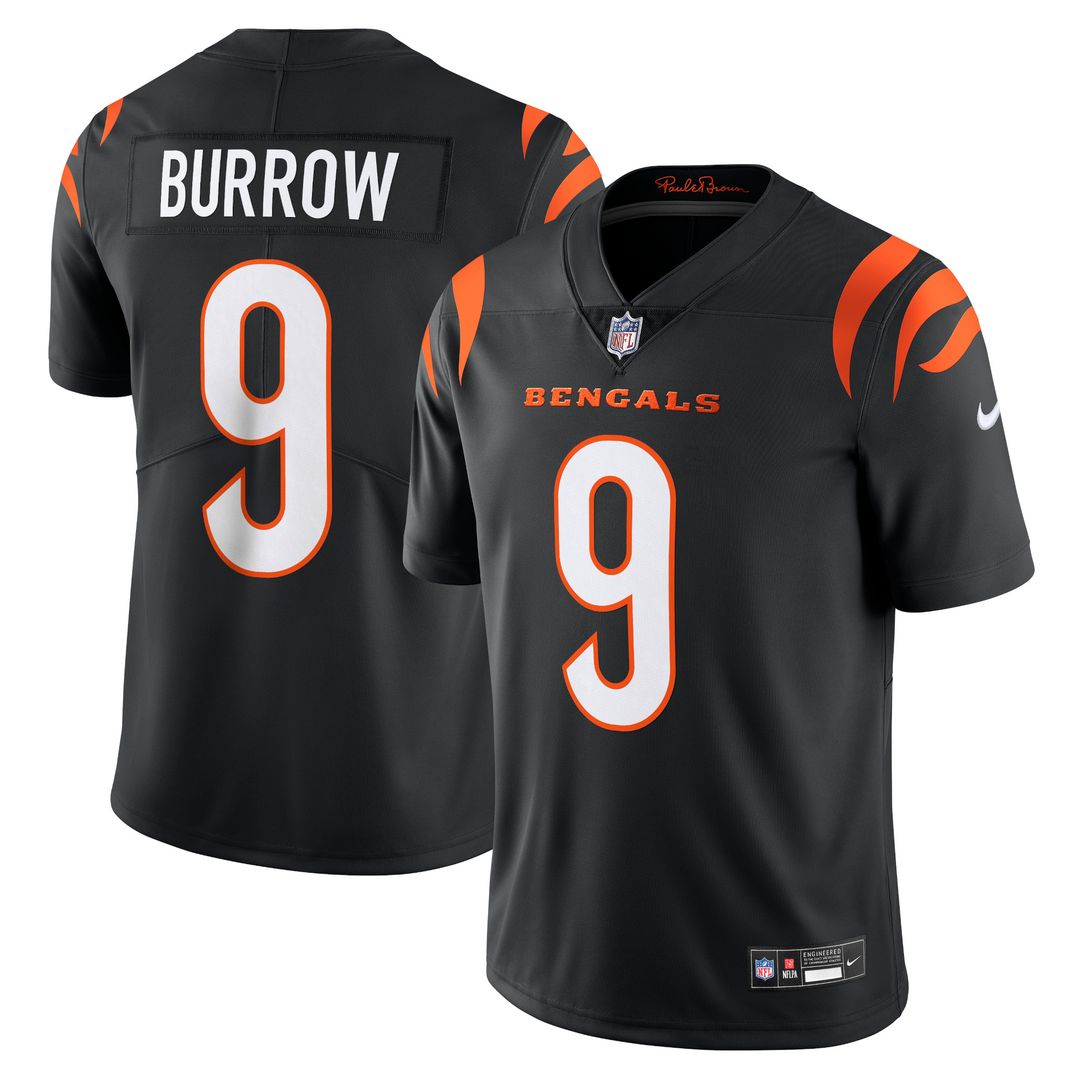 Joe Burrow Cincinnati Bengals Nike Vapor Untouchable Limited Jersey - Black Official NFL Team Apparel Football Fan Gear