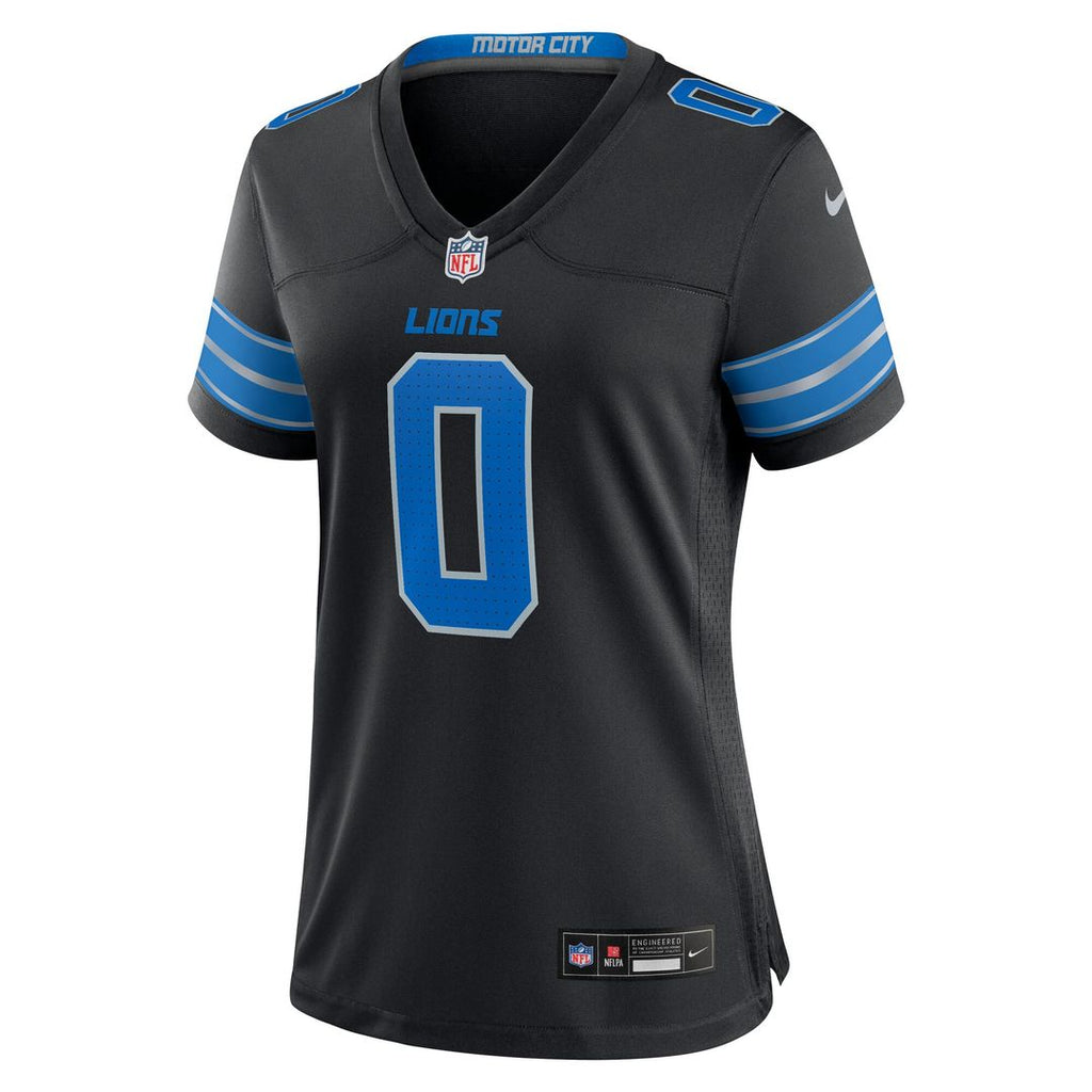 Jahmyr Gibbs Detroit Lions Nike Women's 2nd Alternate Game Player Jersey - Black Official NFL Team Apparel Football Fan Gear
