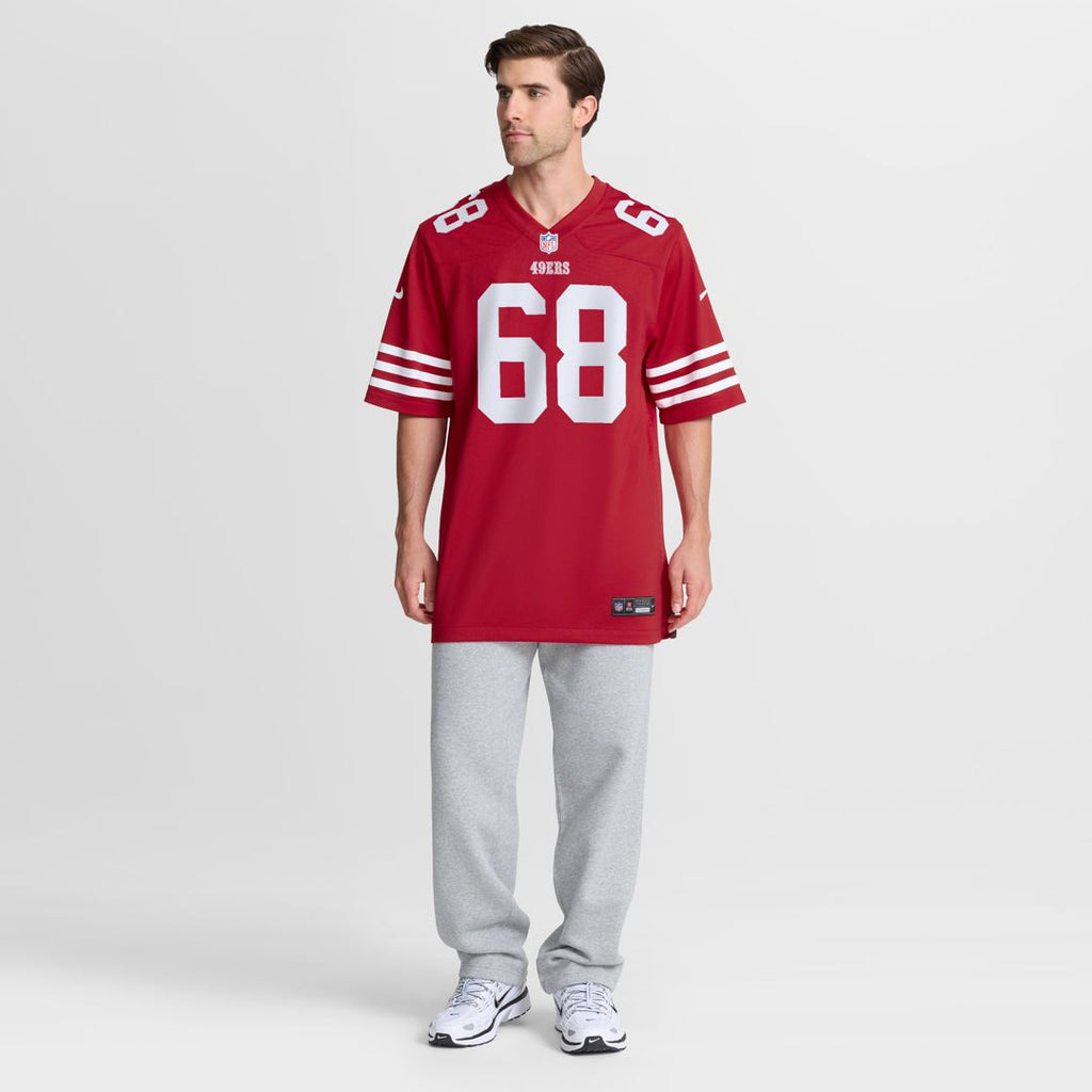 Colton McKivitz San Francisco 49ers Nike Game Jersey - Scarlet Official NFL Team Apparel Football Fan Gear