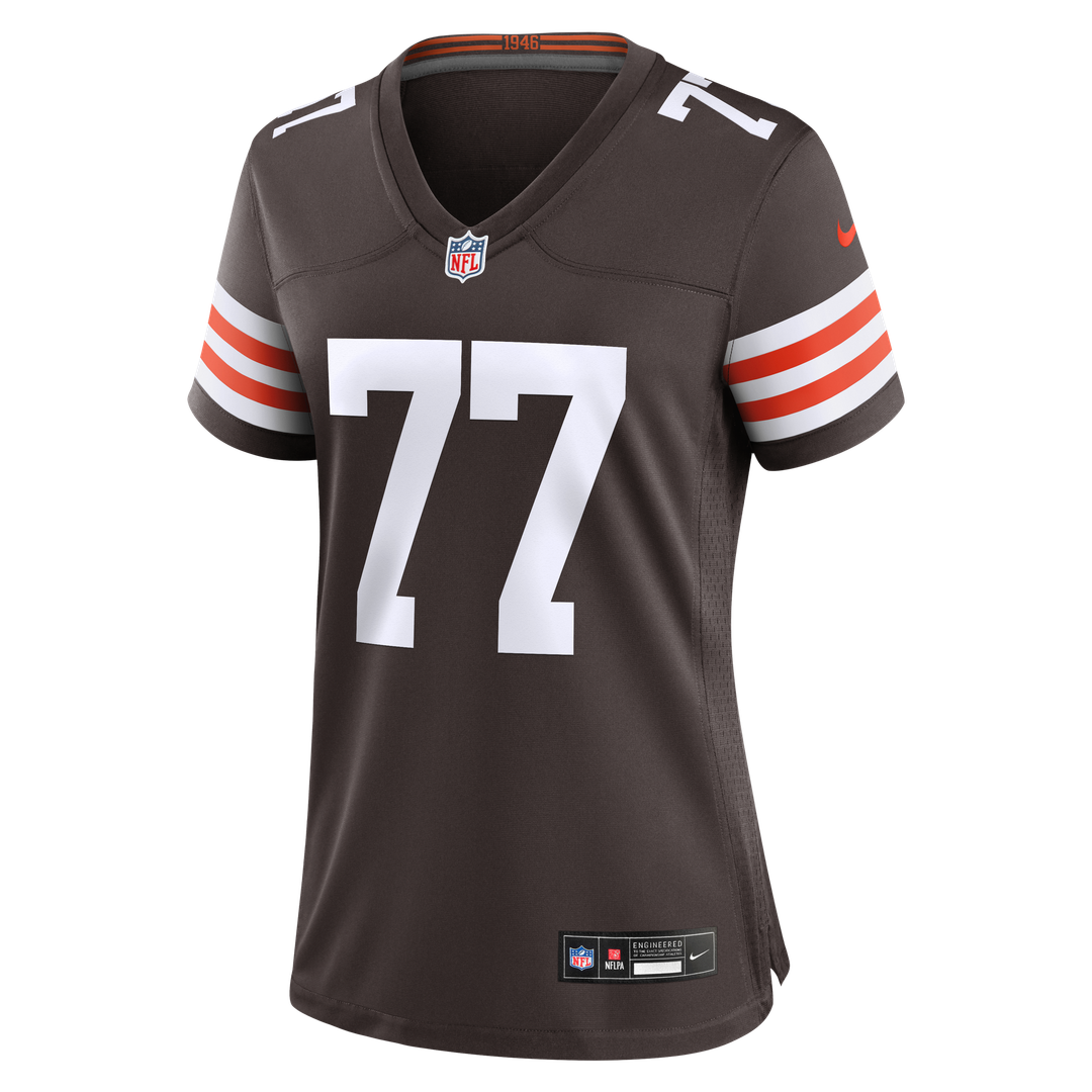Zion Johnson Cleveland Browns Nike Women's Team Game Jersey - Brown Official NFL Team Apparel Football Fan Gear