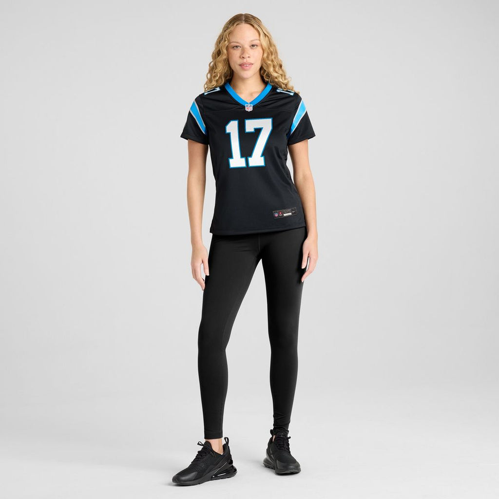 Xavier Legette Carolina Panthers Nike Women's Game Jersey - Black Official NFL Team Apparel Football Fan Gear