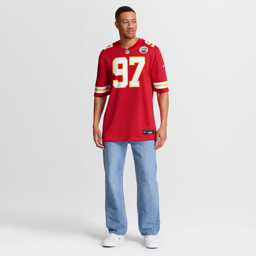 Ashton Gillotte Kansas City Chiefs Nike Team Game Jersey - Red Official NFL Team Apparel Football Fan Gear
