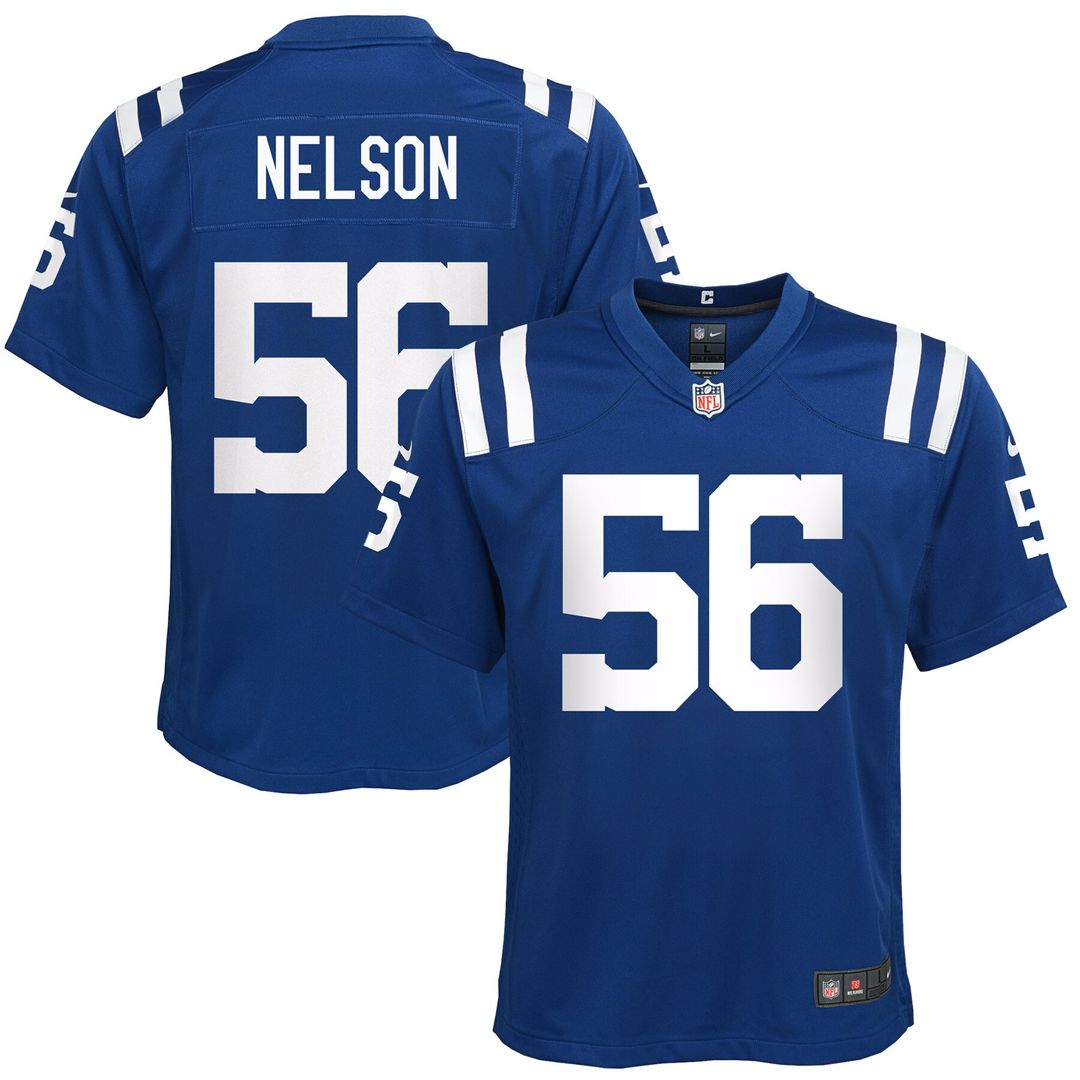 Quenton Nelson Indianapolis Colts Nike Youth Game Jersey - Royal Official NFL Team Apparel Football Fan Gear