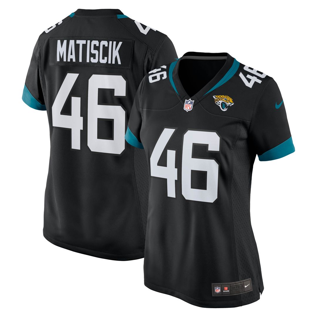 Ross Matiscik Jacksonville Jaguars Nike Women's Game Jersey - Teal Official NFL Team Apparel Football Fan Gear