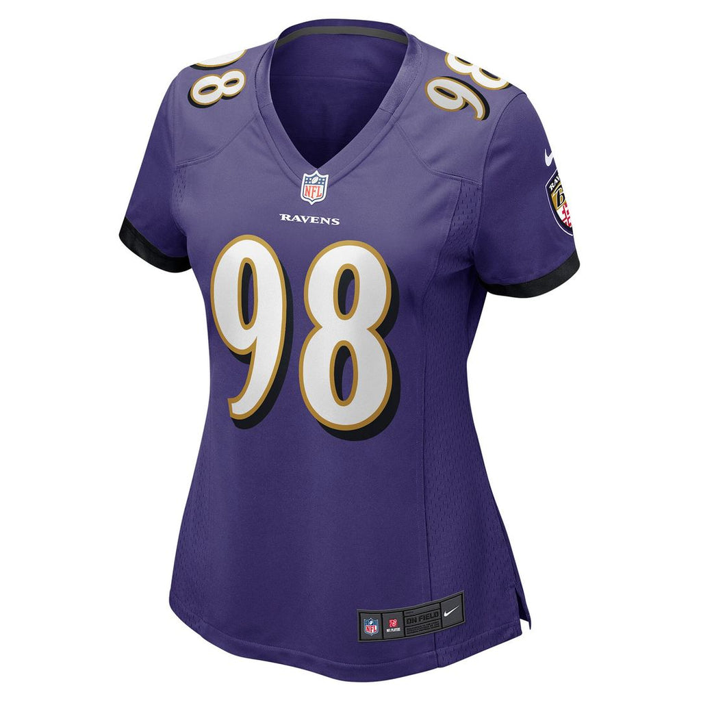 Travis Jones Baltimore Ravens Nike Women's Player Game Jersey - Purple Official NFL Team Apparel Football Fan Gear