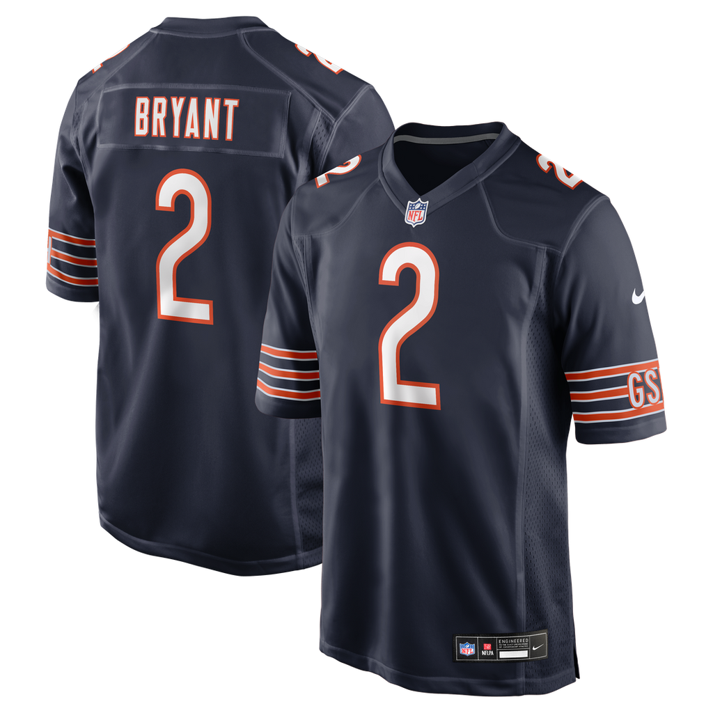 Coby Bryant Chicago Bears Nike Team Game Jersey - Navy Official NFL Team Apparel Football Fan Gear