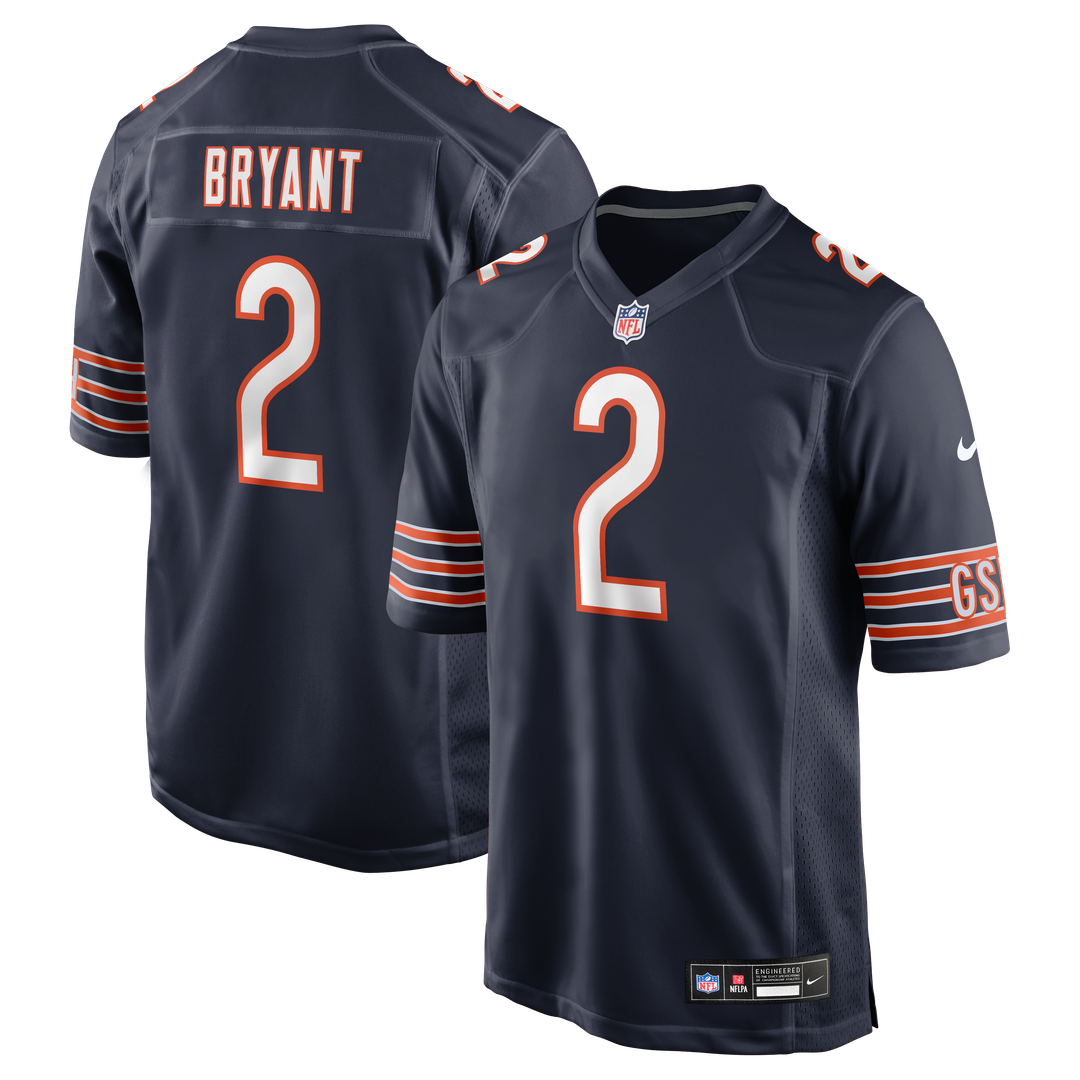Coby Bryant Chicago Bears Nike Team Game Jersey - Navy Official NFL Team Apparel Football Fan Gear